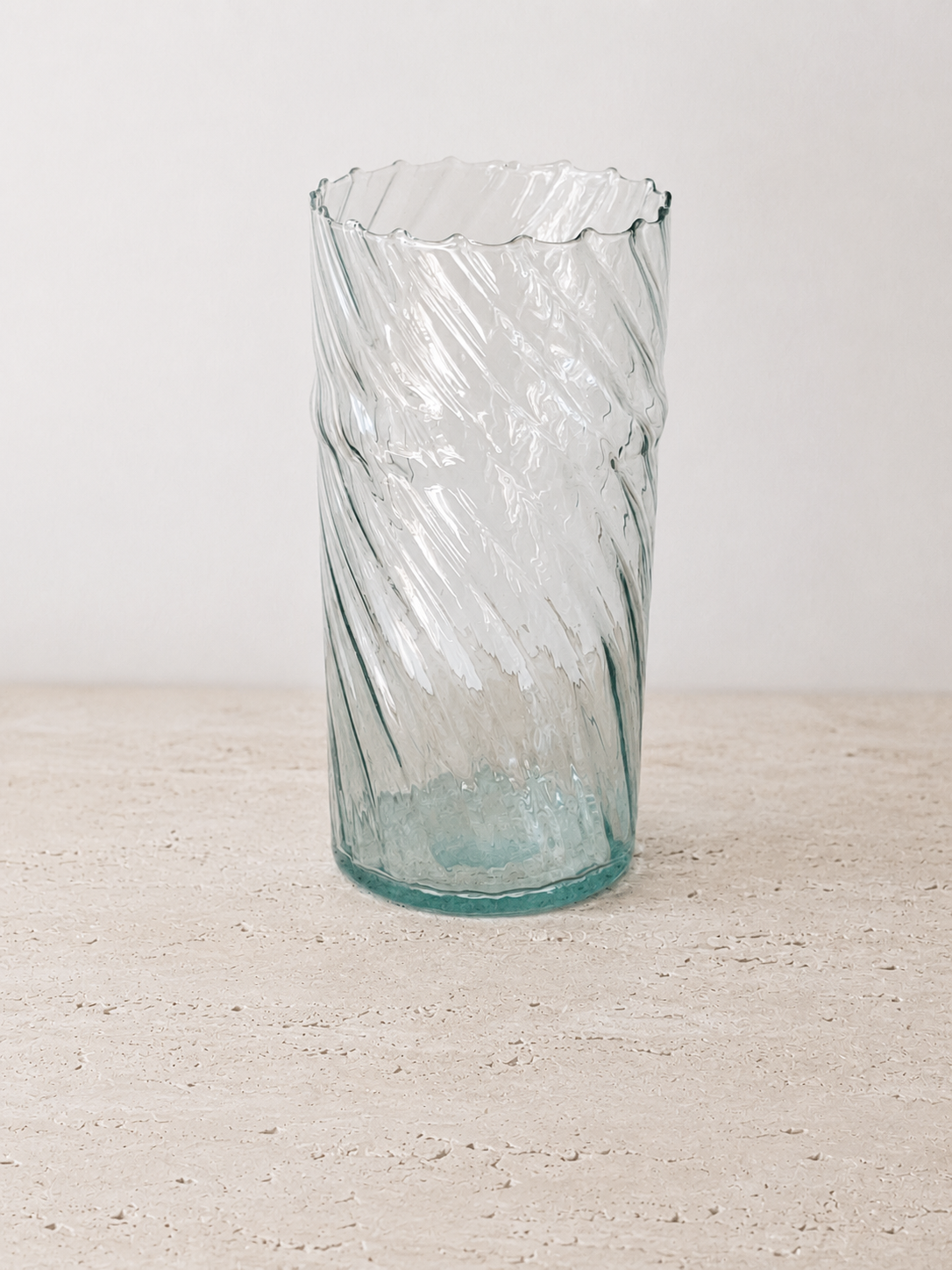 Verre Photophore Strié M